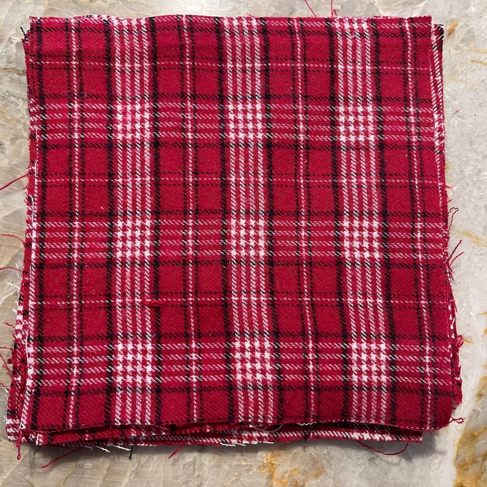 40 Precut 5" Quilt Squares Assorted Fabric Charm Pack Repurposed Flannel